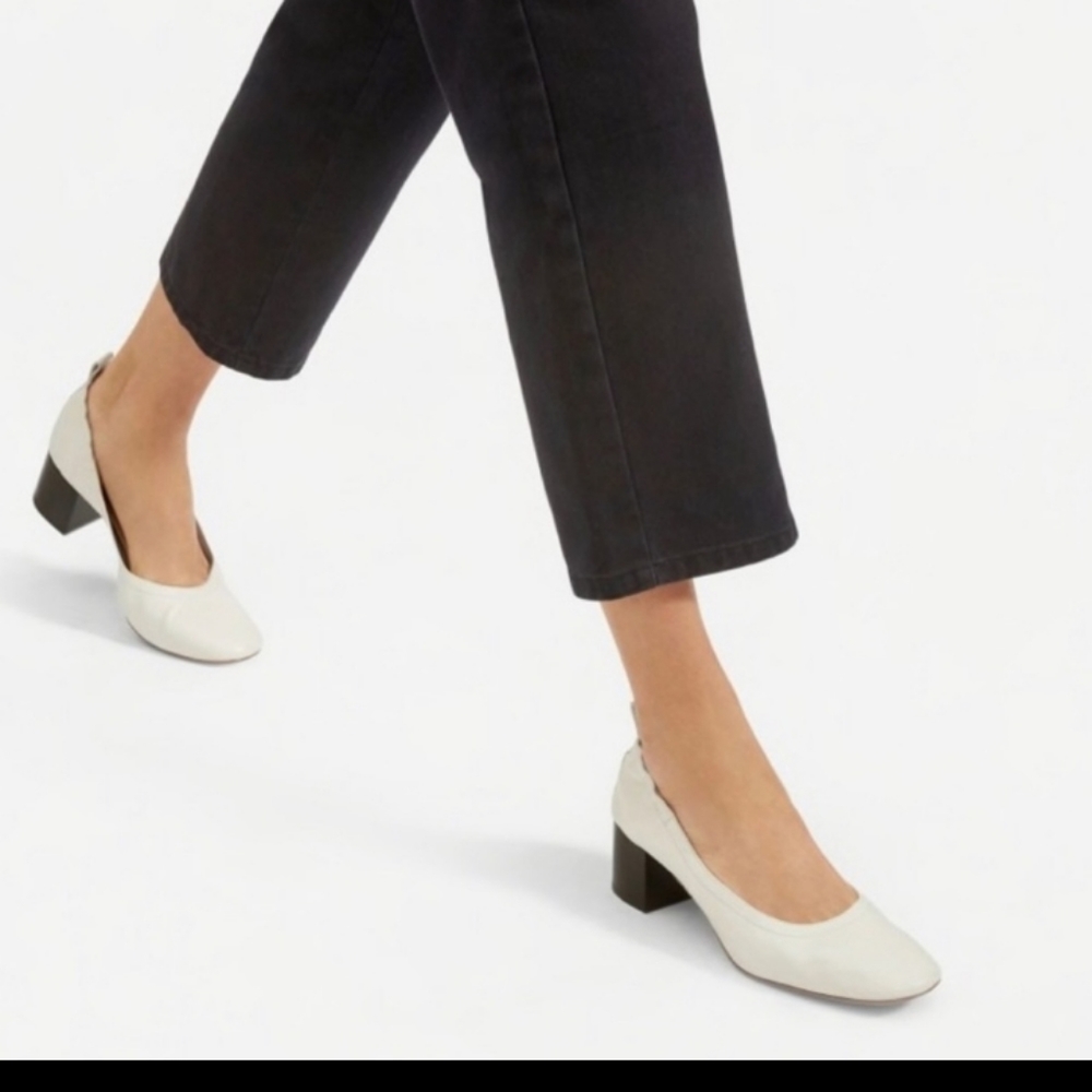 EVERLANE The Day Heel in Bone White